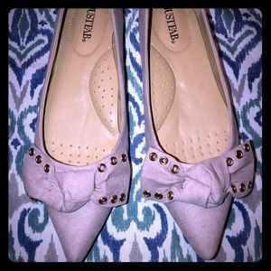 Great nude vegan suede flat goes with everything💋